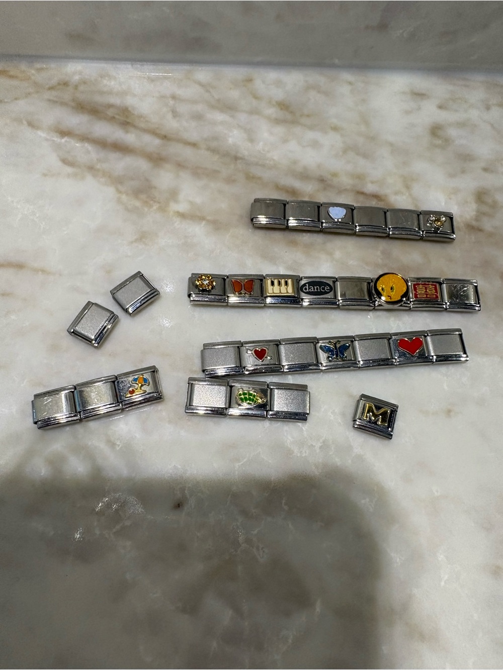 Interchangeable Silver Charm Link Bracelet zoppini and other brand